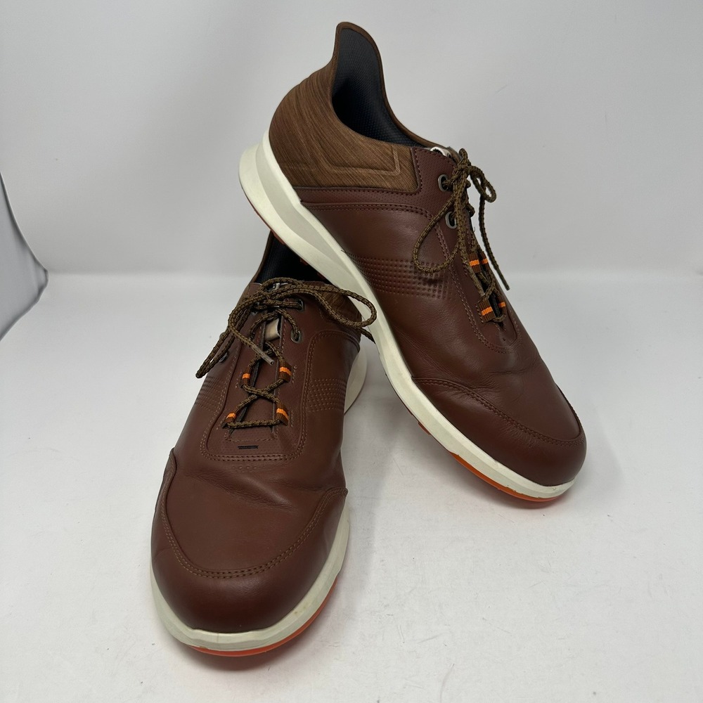 FootJoy Golf Shoes Men 13 Brown Stratos Spikeless Leather Comfort 50064